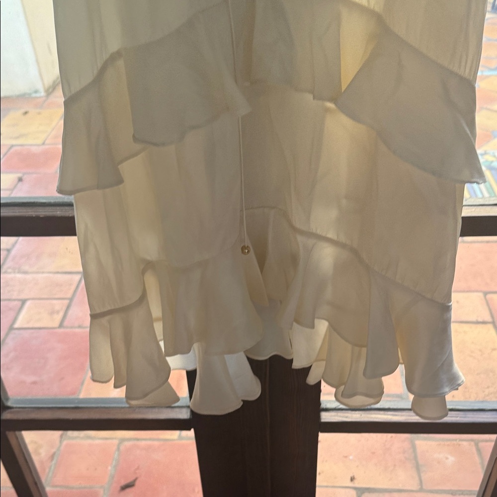 Zimmermann Cream Ruffled Blouse - Picture 6 of 8